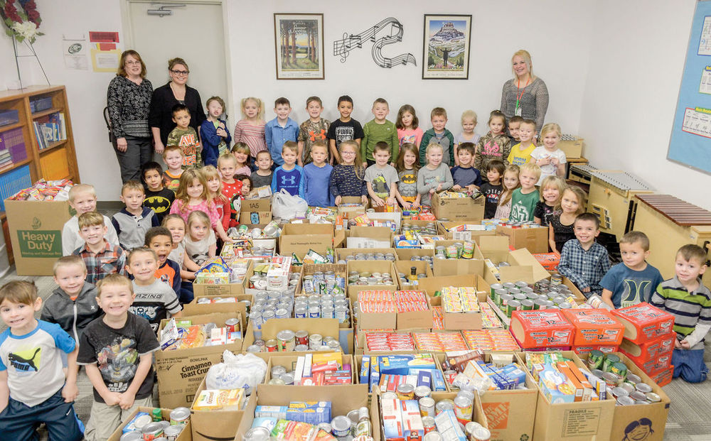 Garden Valley students 'fill the bucket' for people in need.