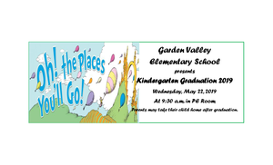 Wednesday, May 22nd is Kindergarten Graduation