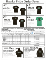 PTO Shirt Order Forms