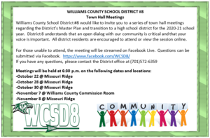 UPDATED Town Hall Meeting Schedule